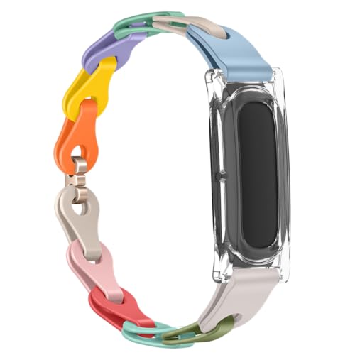 [TRIPLE RIVER] For Fitbit Air �P�[�X �o���h �J�o�[ �n�[�h�P�[�X�{PU���U�[���X�g�o���h �ی�P�[�X �N���A ���� �ϏՌ� �V���v�� �����ȒP For �t�B�b�g�r�b�g �G�A(�J���t��C)