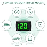 Digital GPS Speedometer Car MPH HUD Display with LED Large Font Display, GPS Heads Up Displays for Cars, Trucks, Suvs, Motorcycles Speedo Head Up Screen, USB Plug Play (1) - Image 3