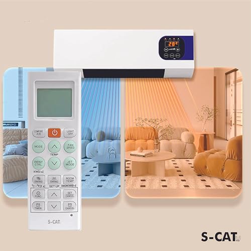 Image of S-CAT Compatible with LG AC Remote Control Model AKB73975614 AKB73975615 (No Backlight) Suitable for 1 1.5 2 Ton Split & Window AC (Model 36 H)