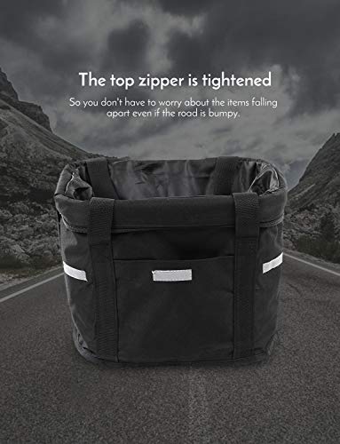 Festnight Cesta de bicicleta dianteira removível impermeável bicicleta guiador cesta Pet transportad