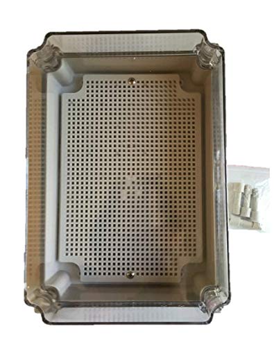 DAE B1725 Plastic watertight NEMA 4 IP66 Universal Electrical Enclosure with Mounting Plate 6.9" x 9.84" x 3.94"