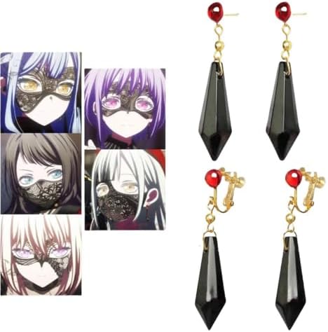 Amazon.co.jp: バンドリ！イヤリング アベムジカ 同型 豊川祥子 三角初  