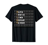 Phonetisches Alphabet Pilot Flughafen Anzeigetafel Geschenk T-Shirt