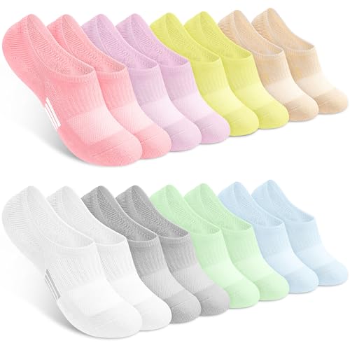 8 Pairs No Show Socks Womens Cushioned Low Cut Ankle Invisible Socks Non Slip Athletic Casual Socks