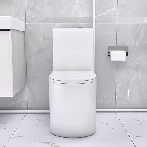 Inodoro Macerador One Piece de Doble Descarga con Bomba Silenciosa de 450W para Sótano, 4 Entradas de Agua para Baño, Cocina y Sótano, Alta Capacidad de Descarga. Incluye 2 piezas. miniatura 2