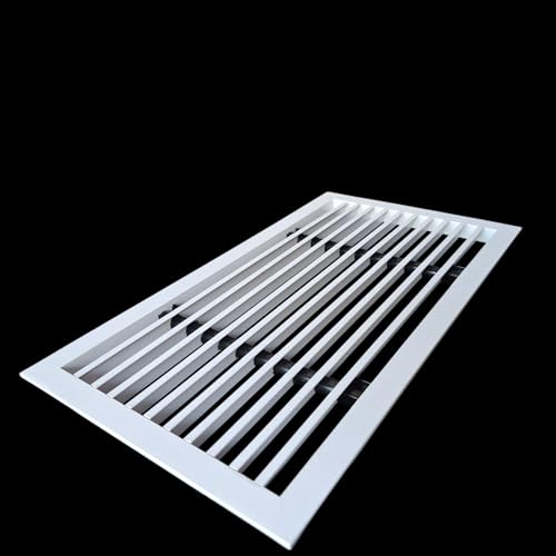 Image of Premium Central air Conditioning Grille- Linear Bar Grilles - Aluminium Powder Coated Grill, Ventilation Grill, Home Grill, ac Jali, Grill for Wall, Sidewall and Ceiling (12 inch * 6 inch)