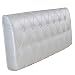 PENGFEI Bett Kopfteil Kissen Rückenlehne Sofa Bedside Softcase Bettwäsche Hoteleinrichtungen Schwammfüllung Waschbar, 9 Farben, 6 Größen (Farbe : Silber, größe : 150CM)