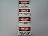 4 Mini's Danger High Voltage Label