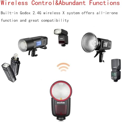 Image of Godox V1 V1-N TTL Camera Flash for Nikon Flash Speedlight,76Ws Round Head