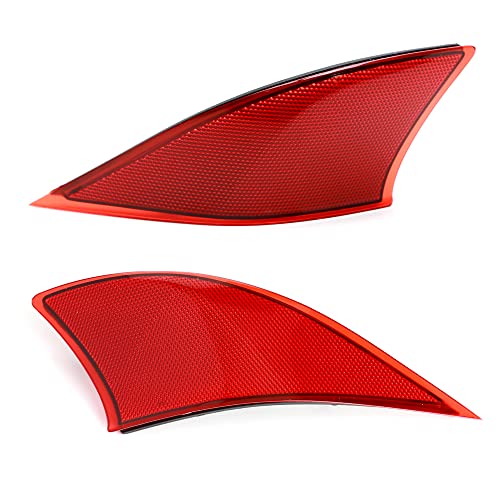 Image of iJDMTOY Rear Bumper Reflector Lenses For Lexus 2014-20 IS250 /IS300 /IS350 /IS