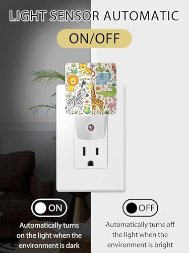 Lámpara de noche con sensor luz ambiental LED plástico miniatura 2