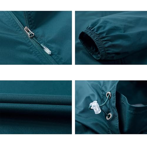 Veste imperméable et coupe-vent homme à fermeture éclair intégrale