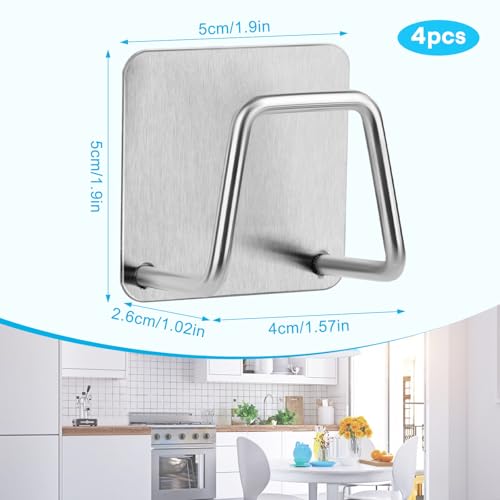 LOBVABA 4 Pièces Porte Éponge Évier Cuisine，Porte Eponge Evier Auto Adhesif, Porte éponge Cuisine, Support Eponge ，Pour Éponges,Brosser,Torchon，Salle de Bain – vue 2