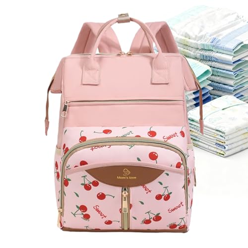 Sac à dos à langer imperméable avec sangles de poussette idéal pour les sorties en famille