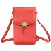 MoKo Cell Phone Bag, Multi-Pocket Crossbody Pouch with Shoulder Strap Fit iPhone 11 Pro/11/11 Pro Max/Xs Max/XR/Xs/X, Samsung Galaxy Note 10/Note 10 Plus/S10e/S10/S10 Plus, Oneplus 7/7 Pro - Red