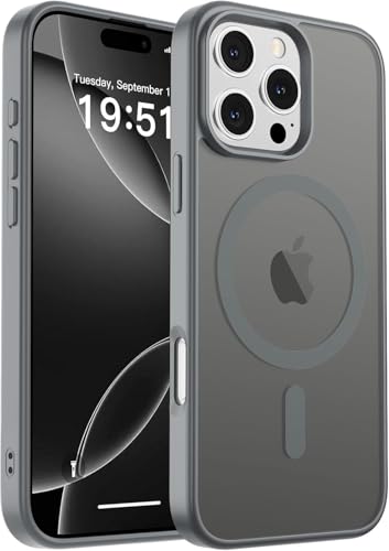 Image of AIBEX Protective OStand Case Compatible for Apple iPhone 16 MagSafe Compatible | Slim Back Cover with Camera Lens Protection, Strong Magnetic Support & Anti-Slip Grip | Military Grade Drop Protection