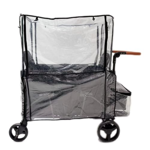 Stroller Rain Cover For Wonderfold W4 Series, 4 Seater Wagon Stroller Rain Cover Waterproof And Windproof, Wonderfold Wagon W4 Accessories(Stroller Wa