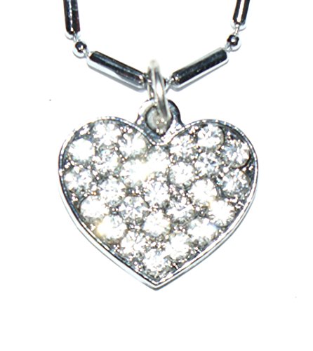 Preisvergleich Produktbild STARREX Wunderschöne Halskette mit Herz-Anhänger (Strasssteine) Schöner Modeschmuck für Damen und Herren