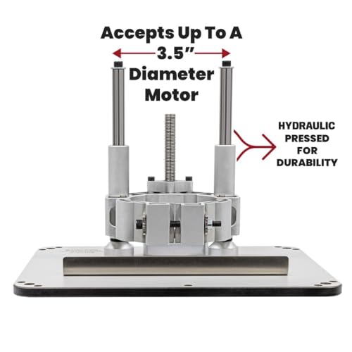 JessEm Rout-R-Lift 3.5XT Router Lift System – Heavy-Duty Aluminum with Phenolic Top Plate – Precision Height Adjustment – Easy Installation with Twist Lock Inserts and Above-The-Table Bit Changes