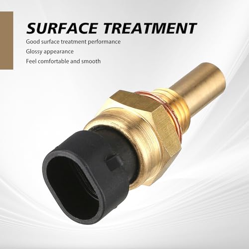 MLY 1 PC Car Coolant Temperature Sensor, 2-Pin Durable Engine Coolant Temp Sensor, Replacement Direct Fit for 15404280 12191170 60811520 12608814, Compatible with Delphi (Gold) by MLY - Image 3
