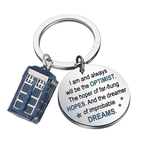 AKTAP D Movie TV Show Merch Blue Box Pendant Keychain W Movie Lover Gift for Fans Cosplay Accessories Jewelry (Blue Bo- K)
