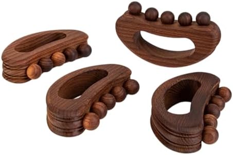 Handheld Body Massage Tool,Relaxing Home Massager Kit 半圆型带脉推板小巧携带款腿部肩颈 image 4