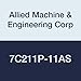 Allied Machine & Engineering 7C211P-11AS AM300 Coating C2 Carbide (K20) GEN3SYS XT Drill Insert, Series 11, Stainless Steel Geometry, 11 mm Diameter