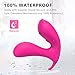 G-Spot Rabbit Vibrator with Bunny Ears for Clitoris Stimulation, Rechargeable Waterproof Dildo Vibrator Clit Stimulator Massager with 10 Vibration Modes Quiet Dual Motor for Women Coupls (Purple)