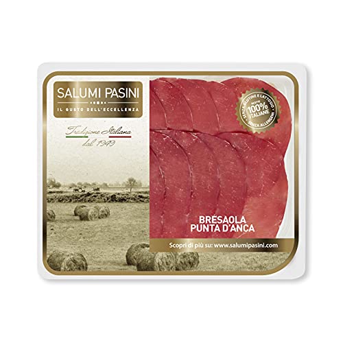 Salumi Pasini® Bresaola Punta d'Anca Vaschetta Preaffettato, 70g