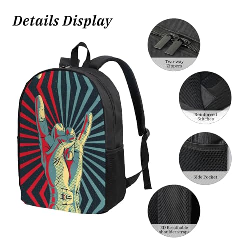 Sac à dos rock and roll EdWal pour l'école intermédiaire et midi