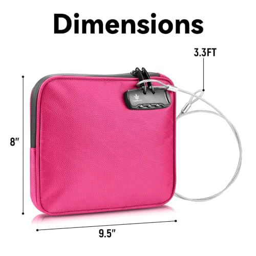 KOSMCCO Beach Locking Bag, Portable Safe, 9x7.5 Inch, Rose Red by KOSMCCO - Used condition - Image 6