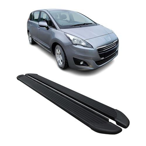 Marchepieds Latéraux pour Peugeot 5008 2009 à 2016, Marchepied latéral de Voiture en Aluminium, 2 Pcs