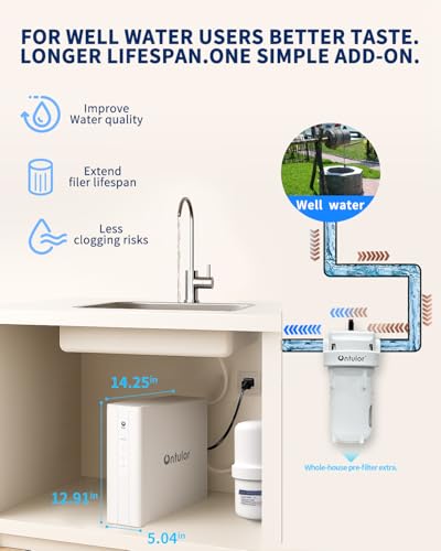 Image of Ontulor S3OP PC Activated Carbon Polypropylene Filter, Reduces Chlorine, Odor & Sediment - Pre-Filter Replacement Cartridge for Ontulor S3OP System (S3OP-With Tank-PC)
