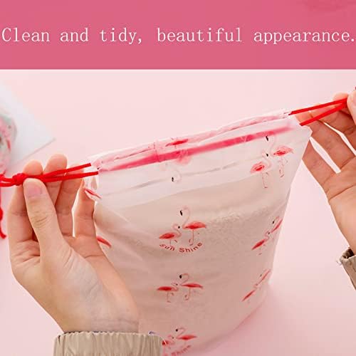 Drawstring Storage Bags, 20PCS Travel Storage Bags, Waterproof Plastic Travel Bags, Travel Shoe Bag for Men Women Daily and Travel Use (30 × 35CM)