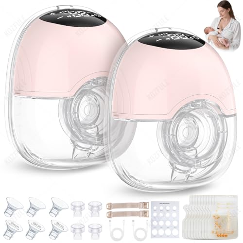 Extractor de Leche Eléctrico. Extractor de Leche Portátil Manos Libres, 3 Modos y 12 Niveles de Succión, Pantalla Led,...