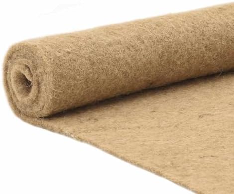 vidaXL Estera de cáñamo para roedores 0,5x1 m 5 mm, Estera para roedores, Estera de Fibra de cáñamo, Cubierta de Suelo para jaulas para roedores