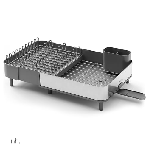 Miniatura 8 de Nova Home - Escurreplatos Extensible De Acero Inoxidable Diseño Moderno, Minimalista, Elegante Y Adaptable Gris Oscuro
