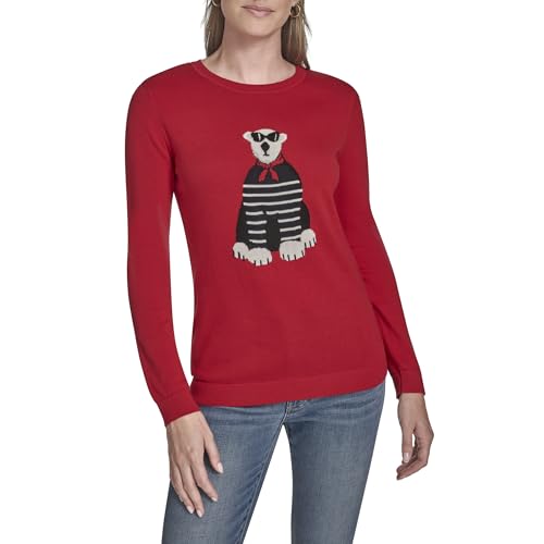 Tommy Hilfiger Womens Pullover Crewneck Everyday Sweater