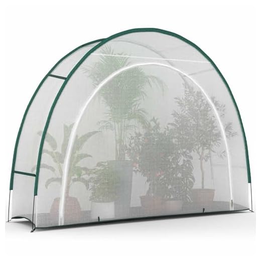 IDMarket - Wintergewächshaus Halbmond Gewächshaus, 300 x 80 x 220 cm, Balkon und Terrasse