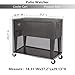 Patio Watcher Cooler Cart Cover Waterproof with Coating, Fits Most 80 Quart Rolling Cooler Cart Cover, Outdoor Beverage Cart Patio Ice Chest Protective Covers Grey，37