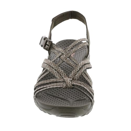 Skechers Women's REGGAE - MENDOCINO sporty outdoor sandal, Chocolate 7.5 M