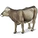 Safari Ltd. Brown Swiss Cow Figurine - Detailed 5.25