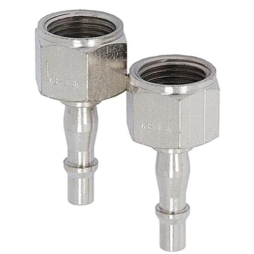 Dapetz ® Air Line Hose Fitting Connector Bayonet Female Thread 1/2" BSP Bayonet Coupler for PCL Vertex, Silver, 0.5 inches - Image 3
