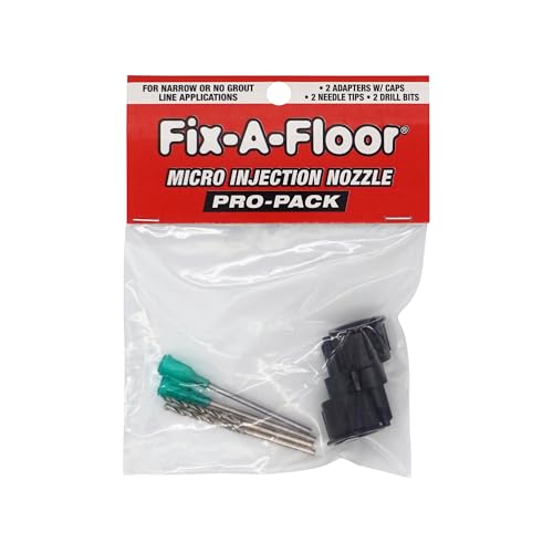Fix-A-Floor Micro Injection Nozzle Pro Pack for Tile and Floor Repair with Precision Application