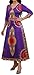 Purple African Attire for Women Sexy V Neck Casual Black History Long Sleeve Dashiki Dress Long Maxi Dresses