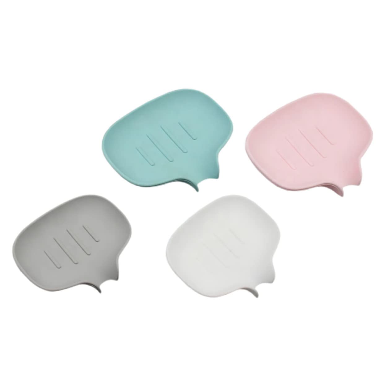 Jaboneras de Silicona 4 Piezas Creativas para Baño