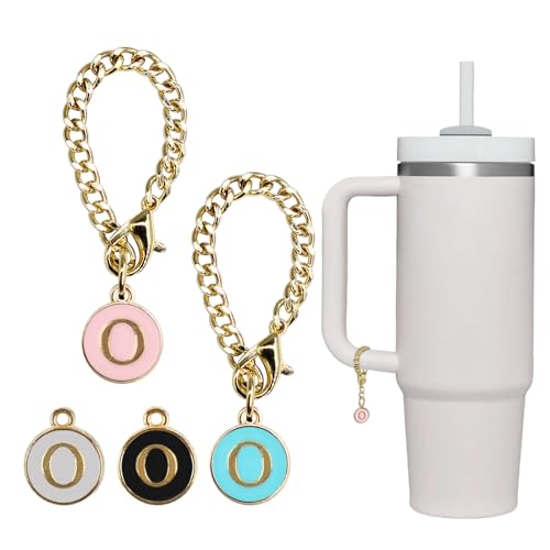 Image of 4PCS Stanley Cup Letter Charms - Name ID Handle Charms for Modern Tumblers, Fits All Water Cup Handles