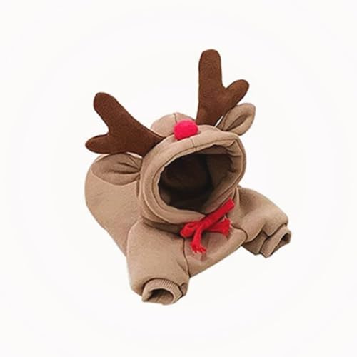 Warm Dog Winter Clothes Cute Fruit Dog Coat Hoodies Fleece Pet Dogs Costume Jacket for French Bulldog Chihuahua Ropa para Perro(Coffee,S) - Coffee - S