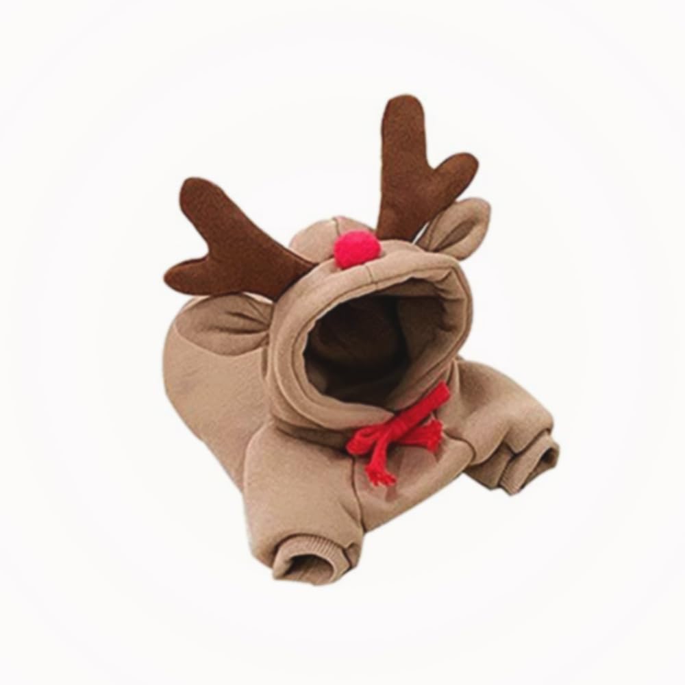 Maruomiki Warm Dog Winter Clothes Cute Fruit Dog Coat Hoodies Fleece Pet Dogs Costume Jacket for French Bulldog Chihuahua Ropa para Perro(Coffee,XS)