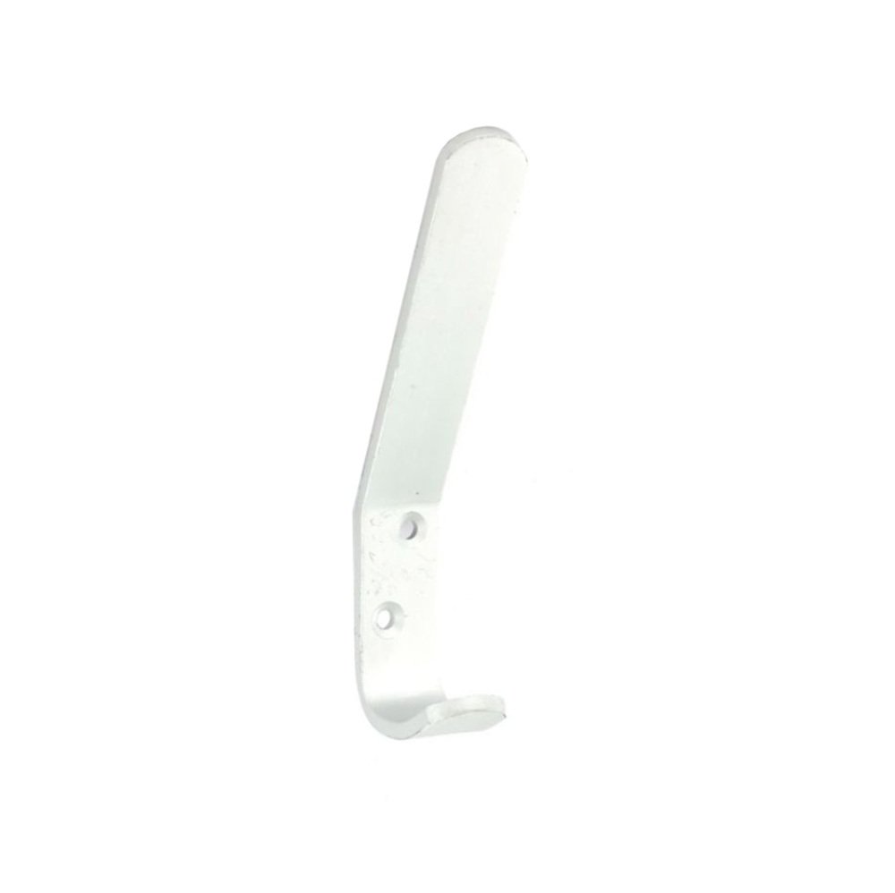 Aluminium Hat & Coat Double Hook Hanger – 125mm – 10 Pack